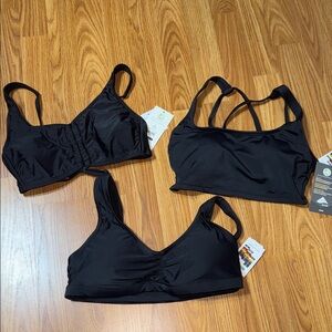 (3) NWT Swim Suit Tops size Small